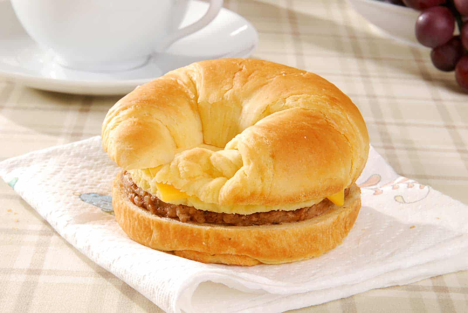 Cheese croissant lifestyle